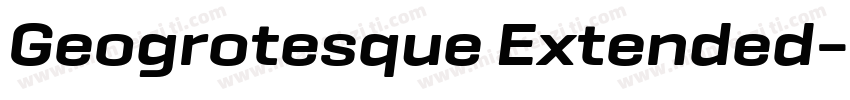 Geogrotesque Extended字体转换